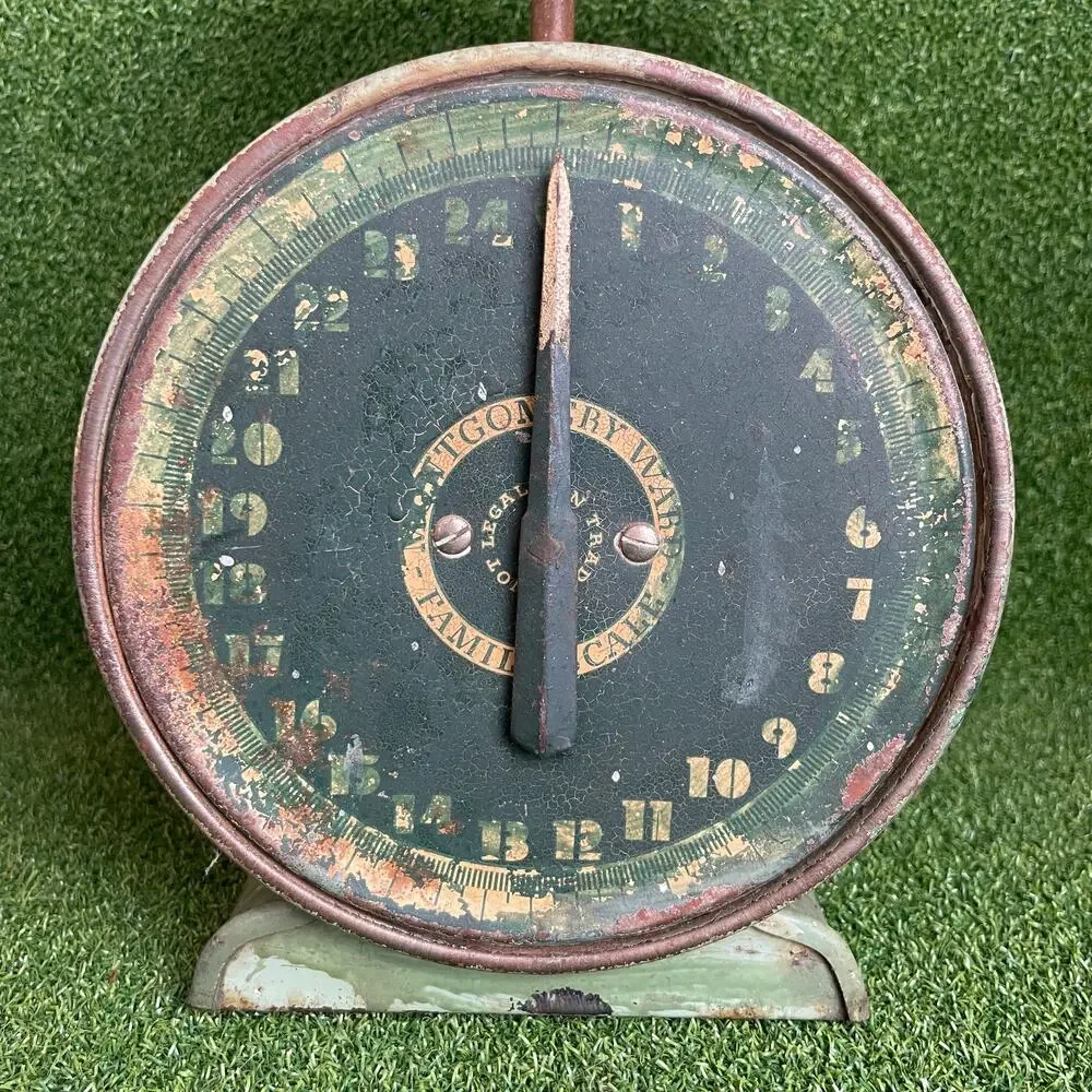 Vintage Antique Montgomery Ward Family Kitchen Scale 25 lbs